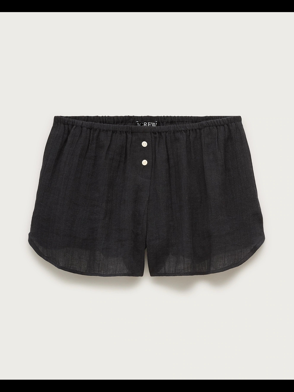 NWT Black J.Crew Beach short in Hampton linen-blend Size XS